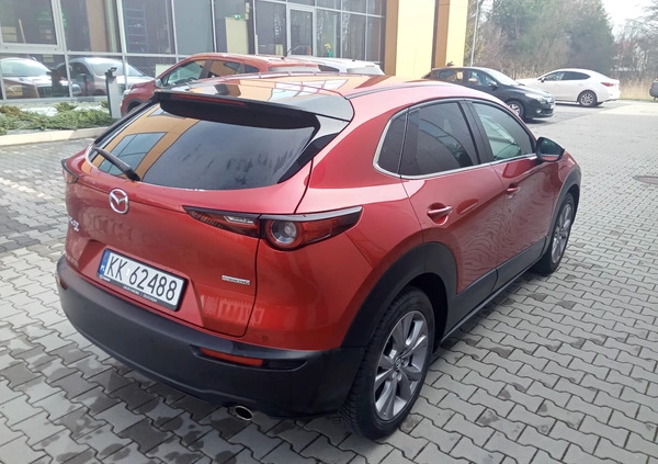 Mazda CX-30 cena 132840 przebieg: 21000, rok produkcji 2022 z Kraków małe 232